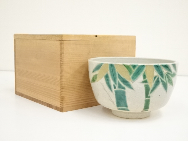 JAPANESE TEA CEREMONY / TEA BOWL CHAWAN / KYO WARE 